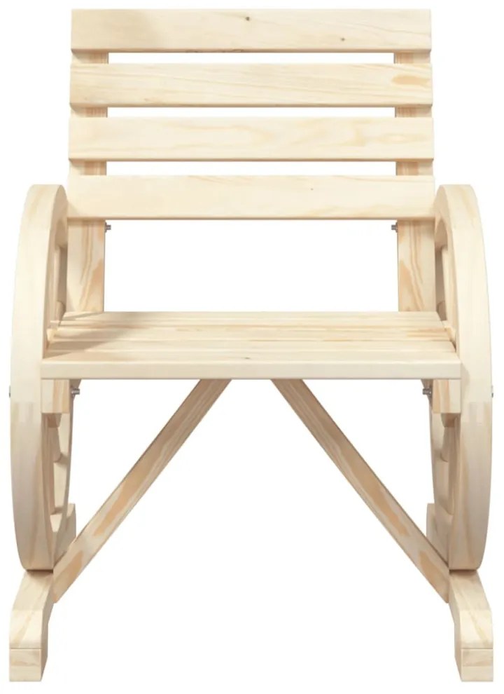 vidaXL 2 db tömör fenyőfa kerti szék 58 x 58 x 78,5 cm