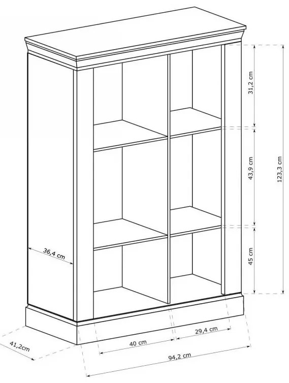 Vitrin Atena 12 (világítással)  (arany craft). Akció -17%. 1055349