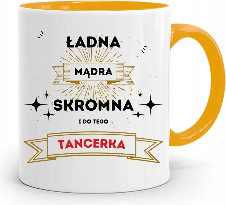 Táncosnőnek Sárga Bögre Születésnapi Ajándéknak, fényképes nyomattal