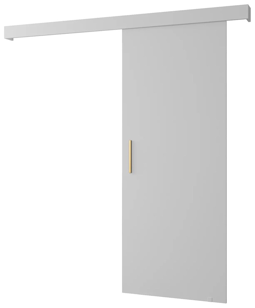 Tolóajtó 90 cm Sharlene I (matt fehér + fehér + arany). 1043578
