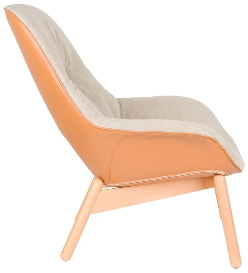 Bézs fotel Duke – White Label