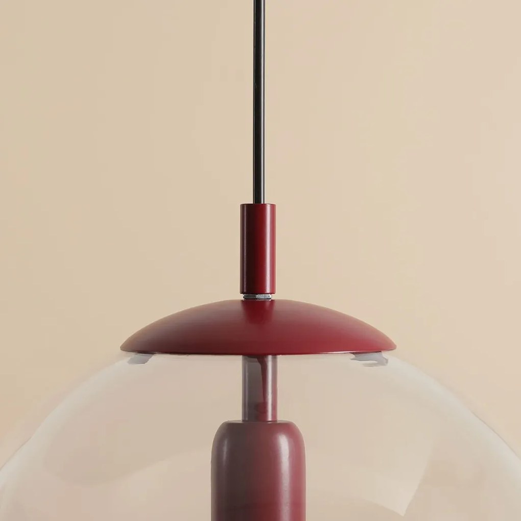 ALDEX 562G15 GLOBE Modern Függesztett Lámpa Piros E27 IP20