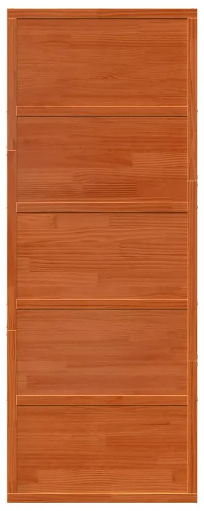 viaszbarna tömör fenyőfa istálló stílusú ajtó 80x208 cm