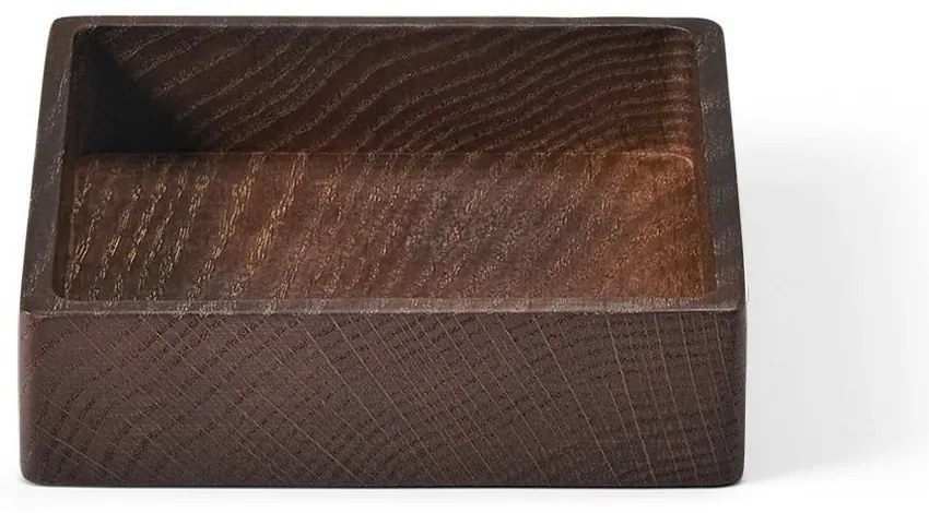 Barna dekoratív fa tárolódoboz 11x11x3 cm Square S – LIND DNA