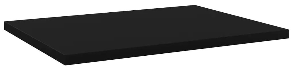 4 db fekete szerelt fa könyvespolc 40 x 30 x 1,5 cm