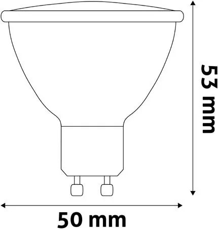 LED izzó, GU10 spot, 4W, 345lm, 3000K, AVIDE (AVLED036)