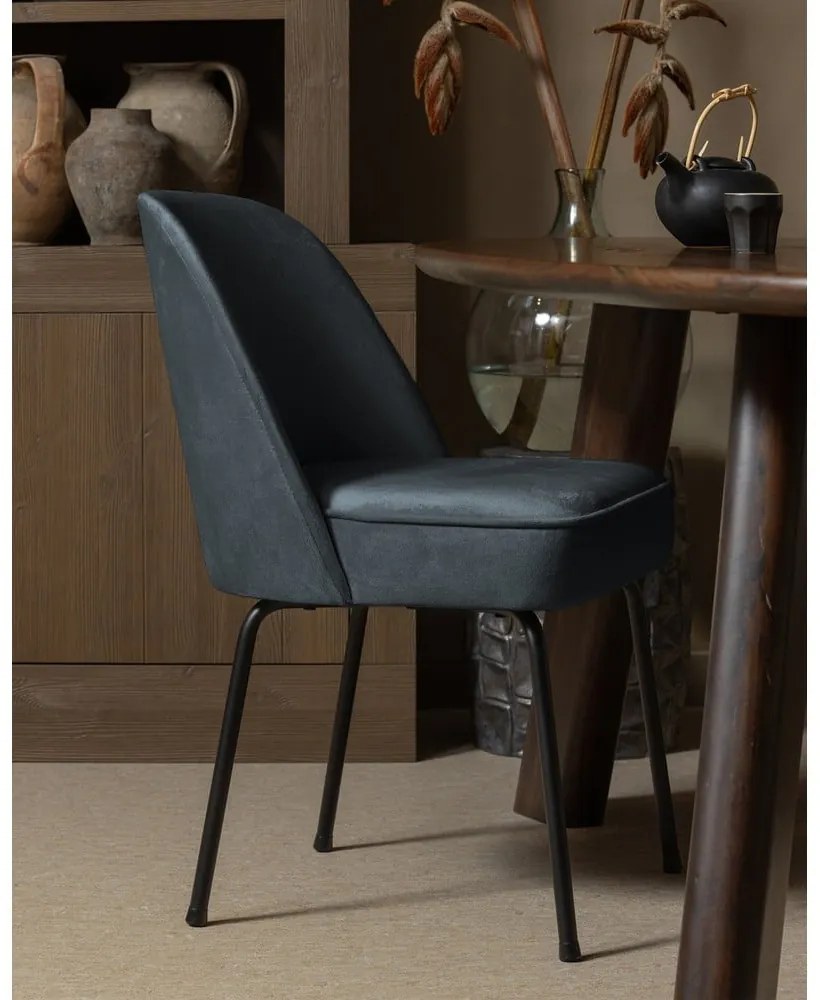 Kék bársony étkezőszék szett 2 db-os Vogue – WOOOD