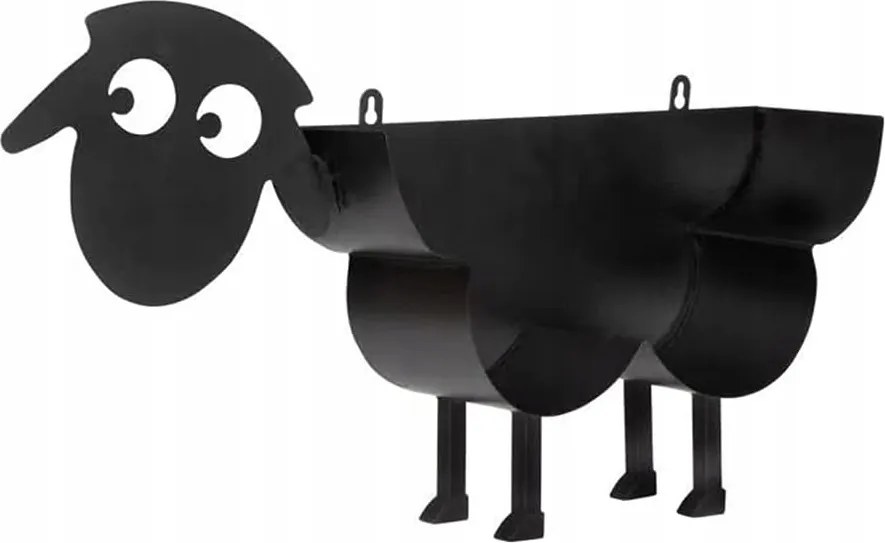 Bárány Kos Wc-papír Tartó Állvány Hét Tekercs Fekete Loft Fém
