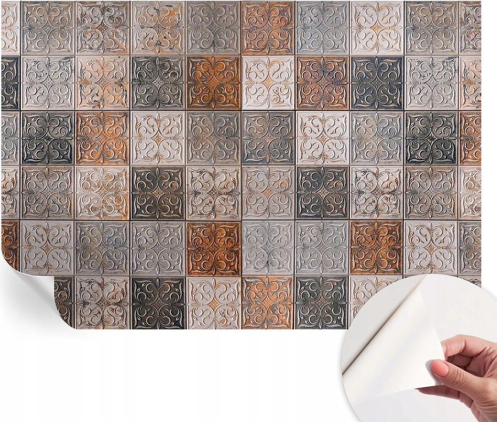 Öntapadós Stílusos Dekoratív Fotótapéta Ornamentális csempék 152x104 cm