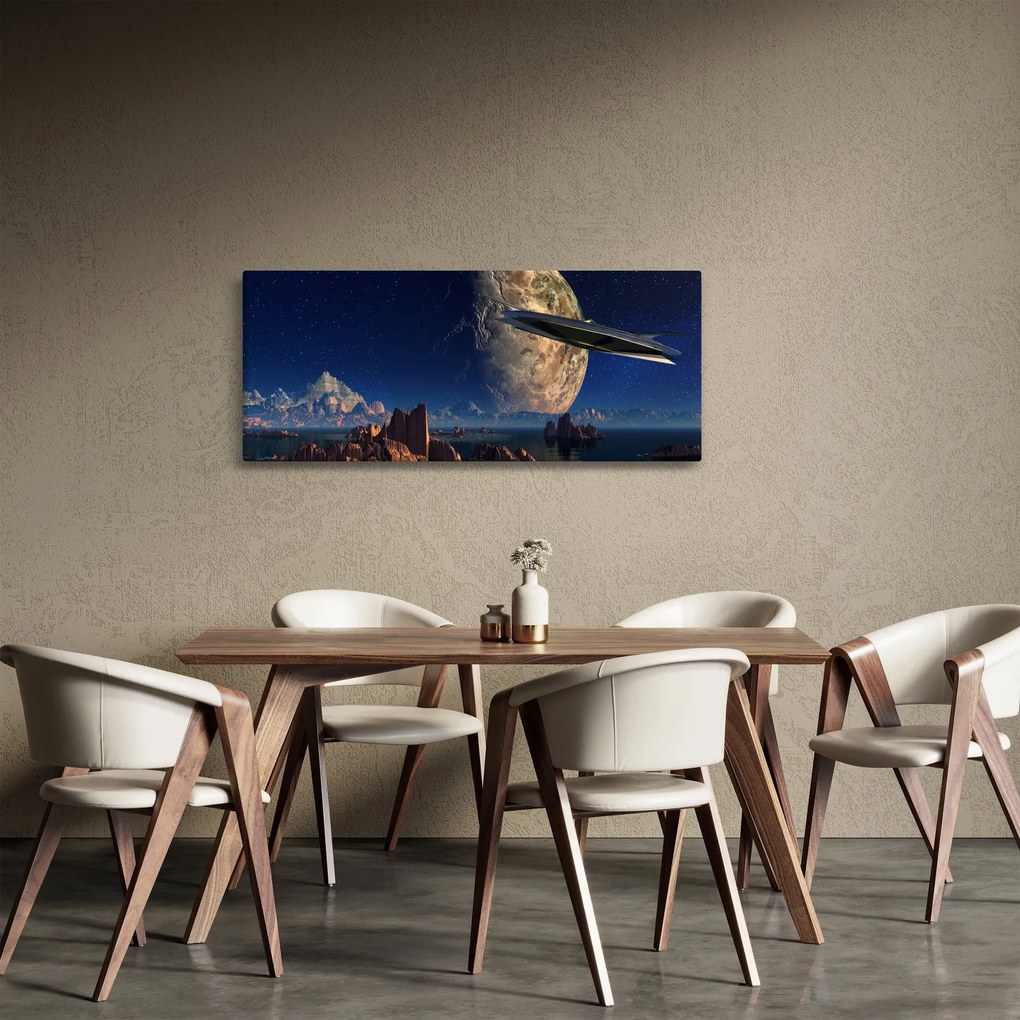 Kép - idegenek érkezése (120x50 cm)