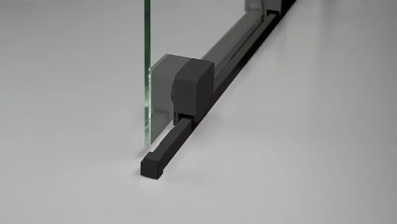 Prizma csúsztatható walk-in zuhanyfal_140x195, fekete