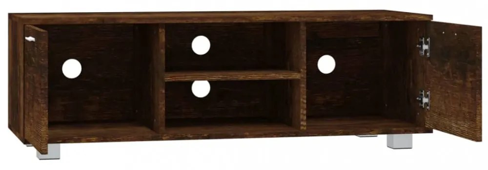 füstös tölgy színű szerelt fa TV-szekrény 120 x 40,5 x 35 cm