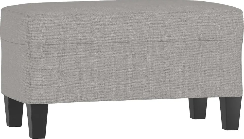 vidaXL világosszürke szövet pad 70 x 35 x 41 cm