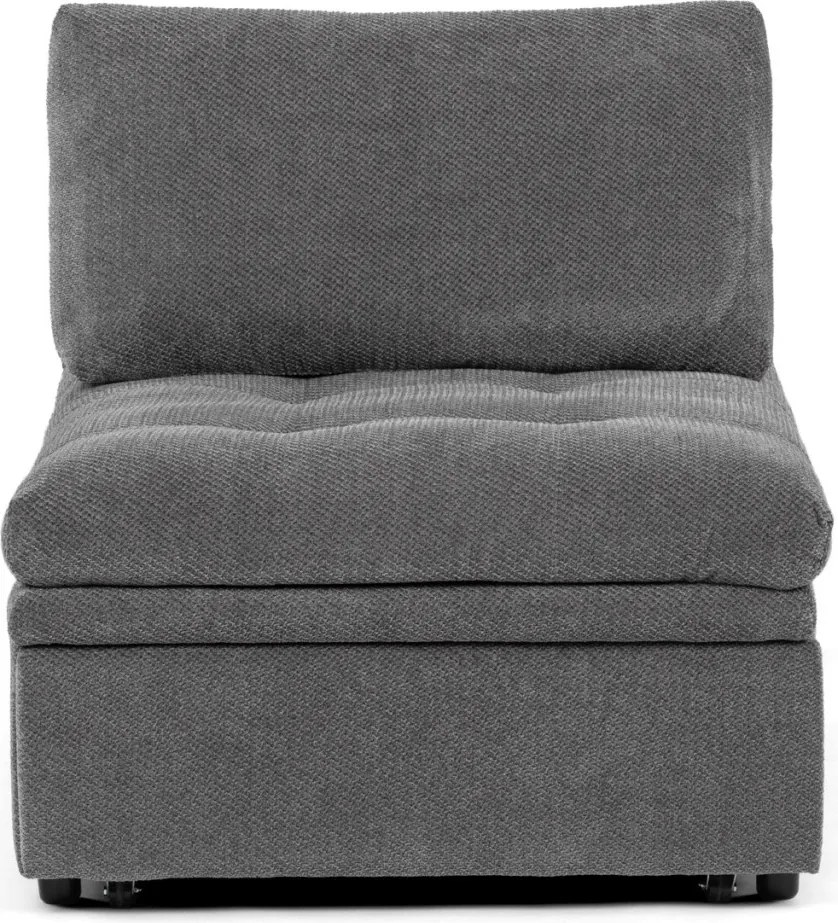 Rozkládací křeslo, šedá, látka, ASB-C3410 GREY2