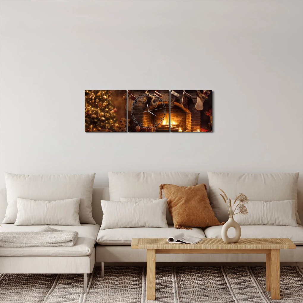 Kép - Karácsonyi hangulat (órával) (90x30 cm)