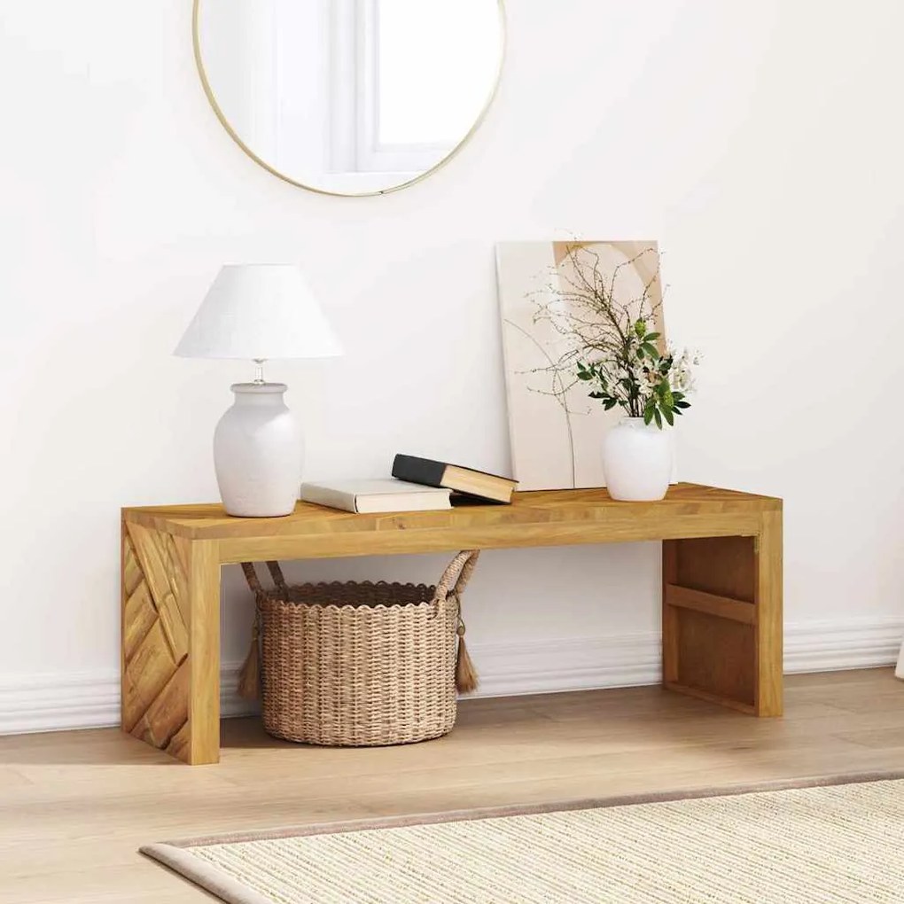 tömör tíkfa dohányzóasztal 110x35x38 cm