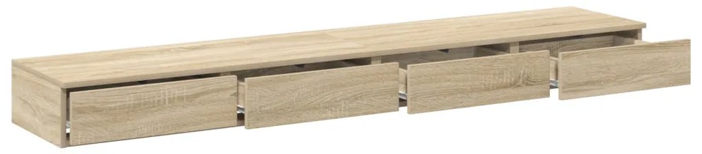 Ágyfiókok fiókkal sonoma tölgy 200 x 36.5 x 16.5 cm Faanyag