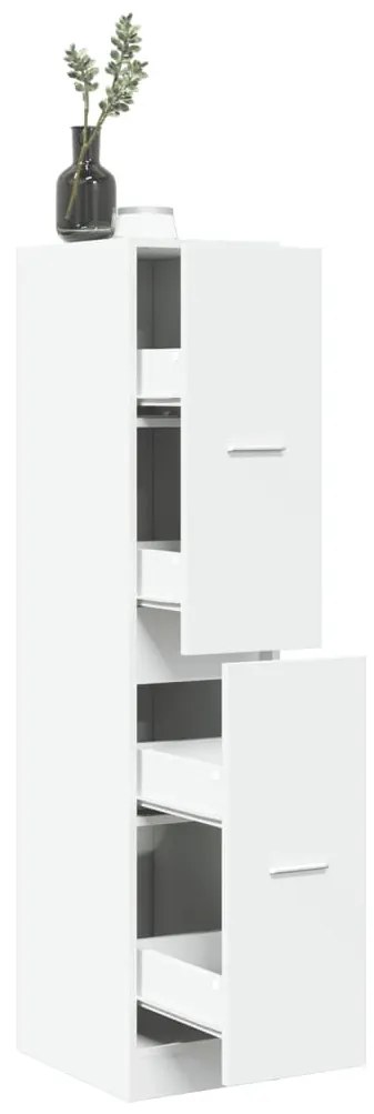 fehér patikusszekrény 30 x 41 x 144,5 cm rétegelt fából