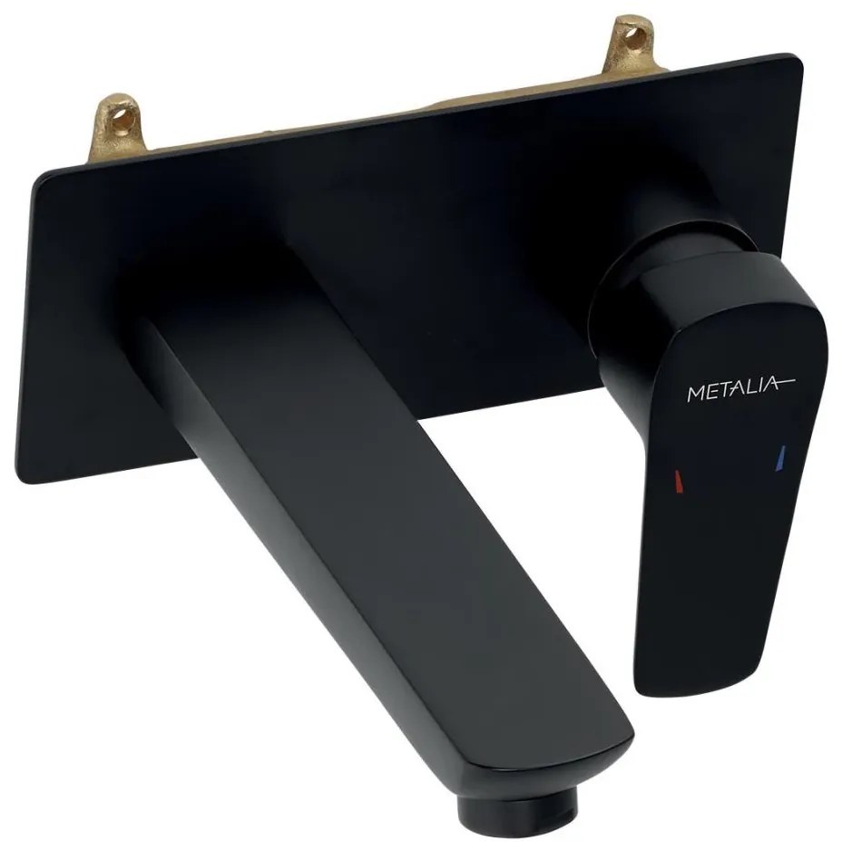 Novaservis - Mosdócsap rejtett beépítéshez METALIA ECO matt fekete