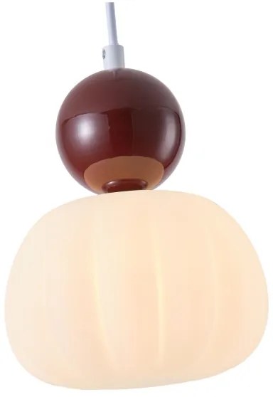 Csillár zsinóron 1xG9/7W/230V fehér/barna