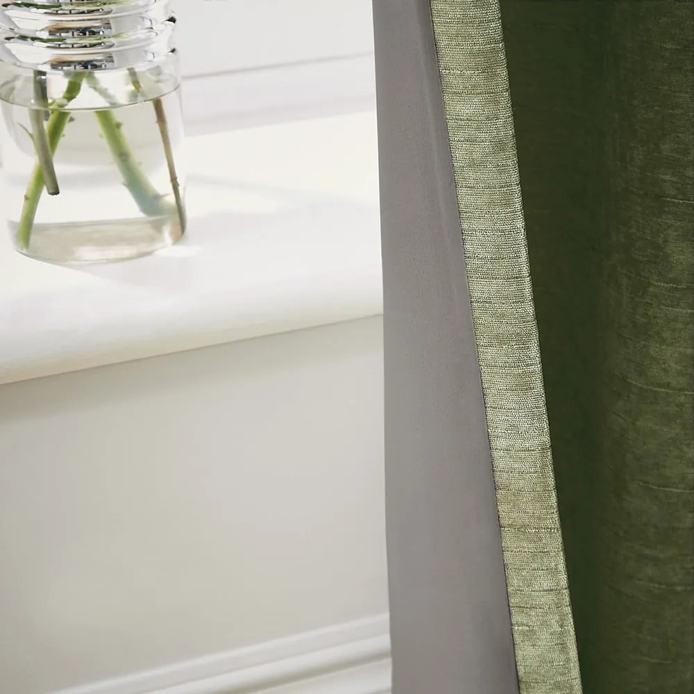 Khaki zsenília termo függöny szett 2 db-os 229x229 cm Selene Luxury Chenille – Hyperion