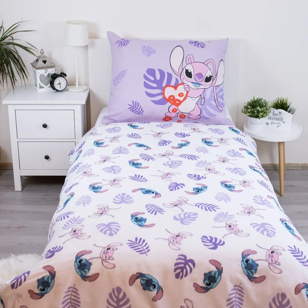 Disney Lilo és Stitch, A csillagkutya Kiss ágyneműhuzat 140×200cm, 70×90 cm