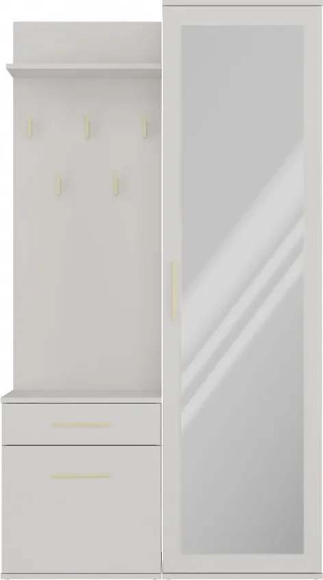 Duo előszobafal, 50x180x35 cm, kasmír