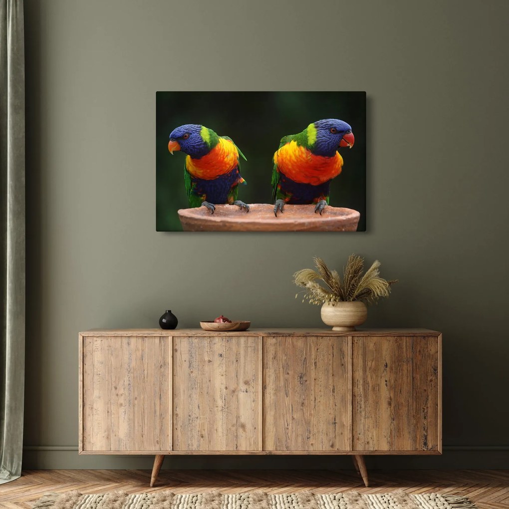 Papagájok képe (90x60 cm)