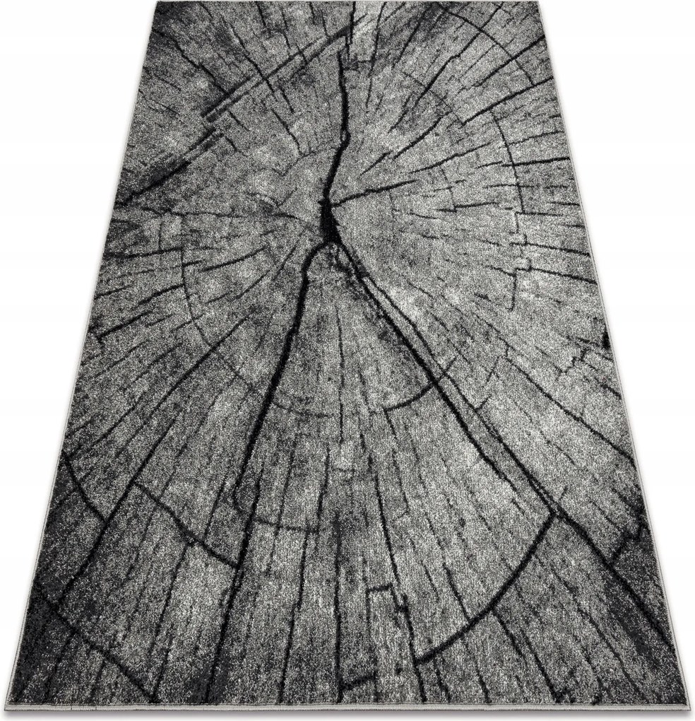 Nappali Szőnyeg Silver Tronko Fatörzs Keresztmetszet Szürke 300x400 cm
