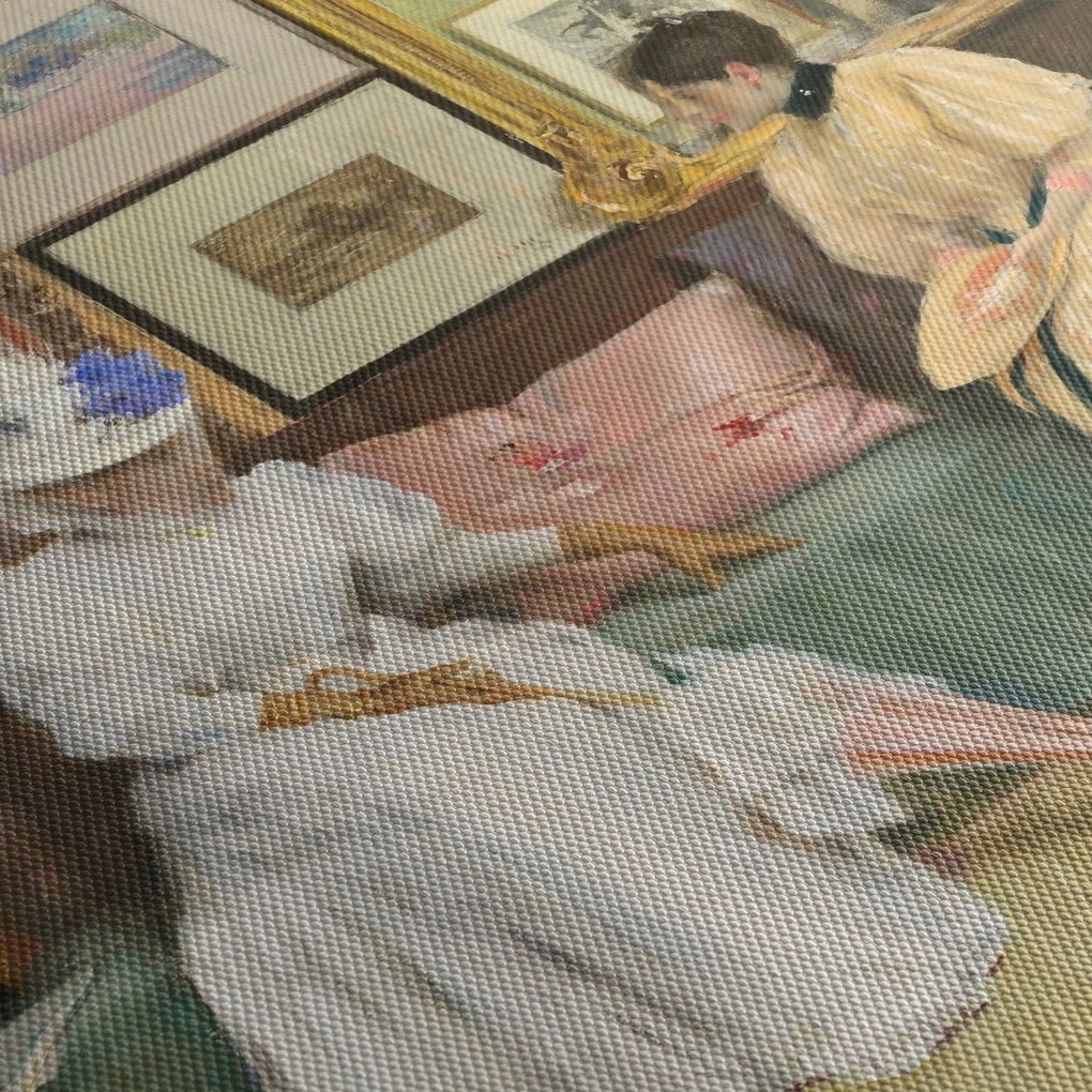 Kép - William Merritt Chase, A Friendly Call, reprodukciók (120x50 cm)