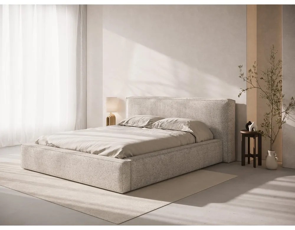 Bézs kárpitozott ágytámla 249x100 cm Olivia – Micadoni