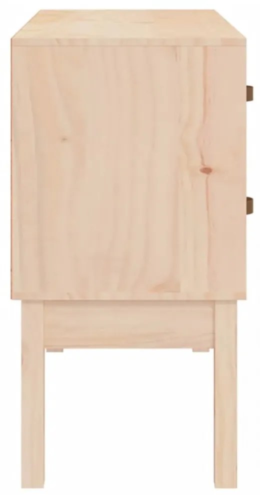tömör fenyőfa tálalószekrény 90x40x78 cm