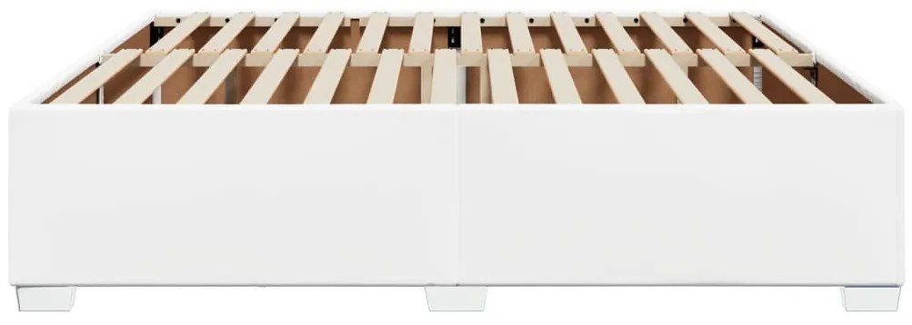 fehér műbőr ágykeret 180x200 cm