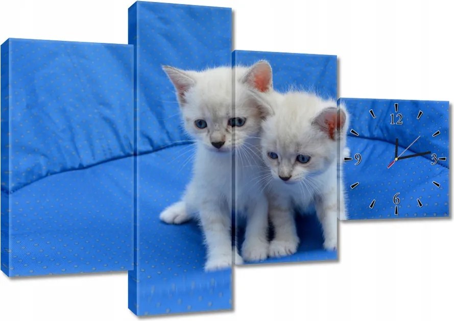 Faliórák 100x70 Aranyos cicák Cicák