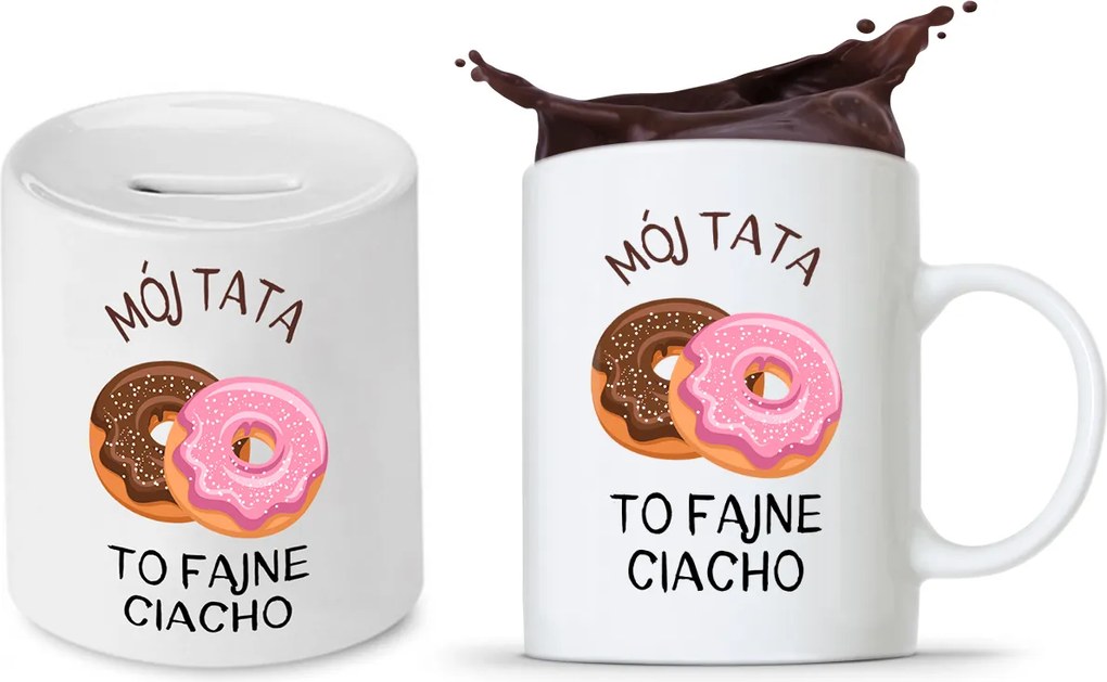 Apa Szett Bögre Persely Ajándék fényképes nyomtatással