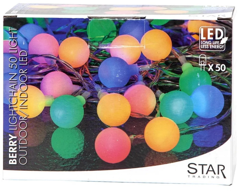 Partylights Berry színes fényfüzér, hosszúság 7,35 m - Star Trading