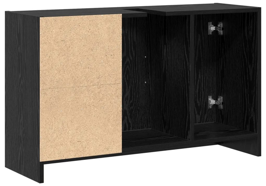 Mosogató Szekrény Fekete Tölgy 90x29x55 cm Mérnökfa