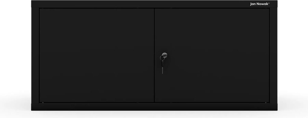 Felső szekrényelem EWA Compact öltözőszekrényhez – 800 x 380 x 400 mm, fekete