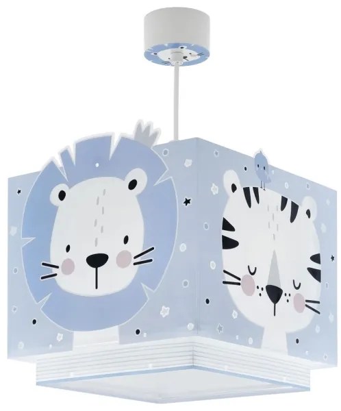 Dalber 63112T - Gyermekcsillár JUNGLE 1xE27/15W/230V kék