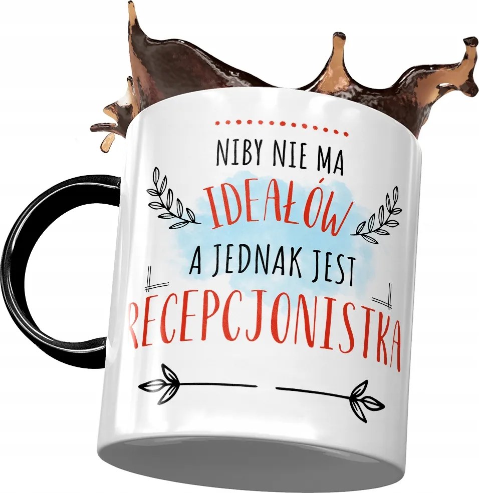 Fekete Bögre A Recepciósnak nincsenek Ideálok Fotónyomtatással