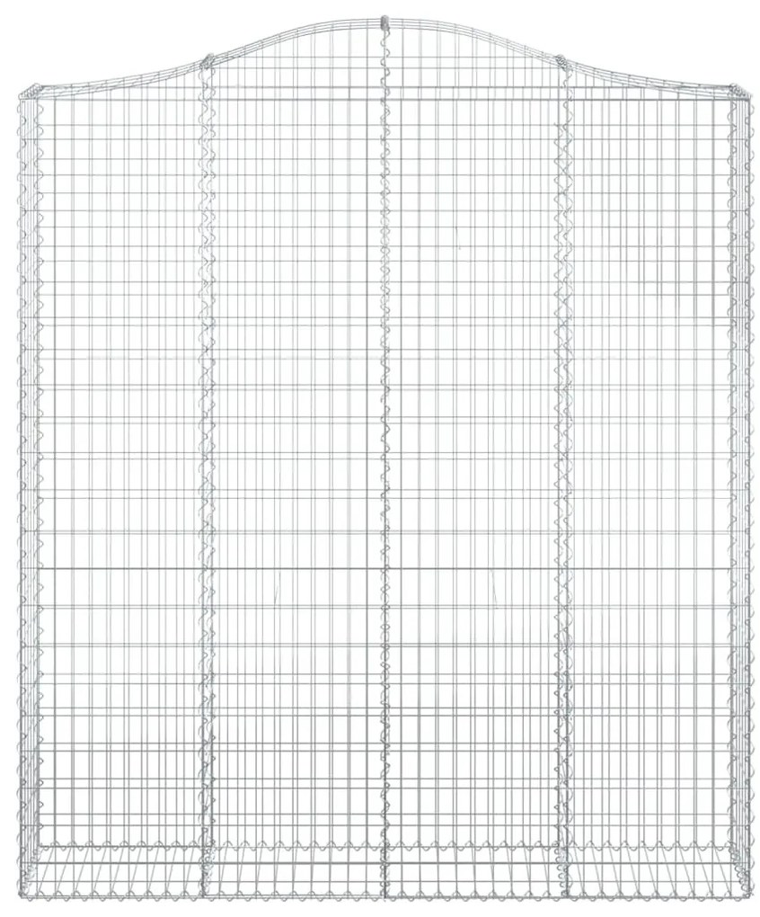 íves horganyzott vas gabion kosár 200x30x220/240 cm