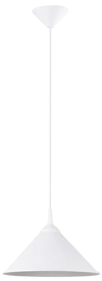 Sollux SL.1325 - Csillár zsinóron ZUMA 1xE27/15W/230V átm. 30 cm fehér