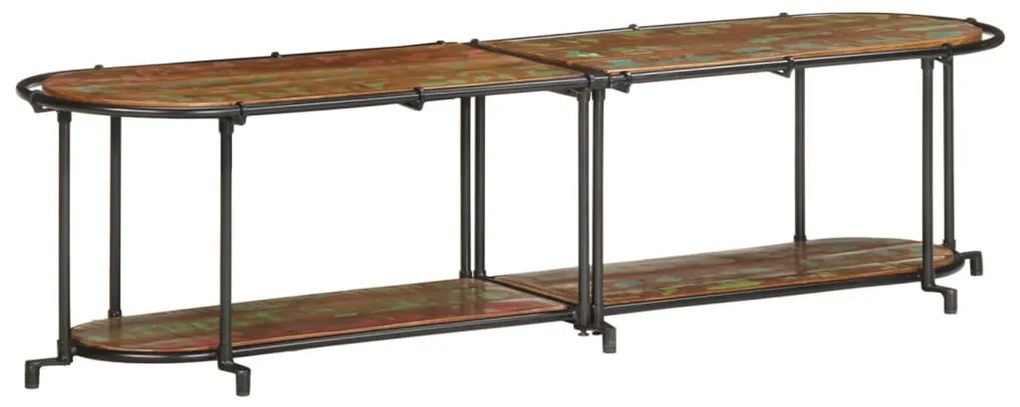 tömör újrahasznosított fa TV-szekrény 160 x 42 x 40 cm