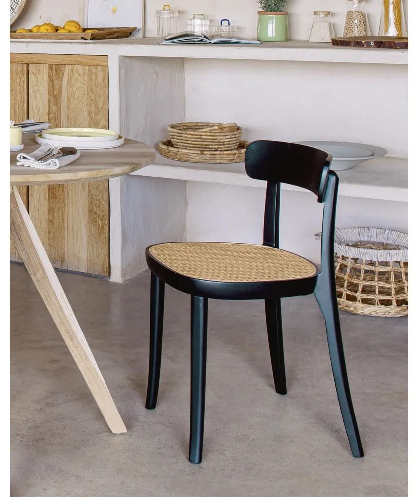 Romane fekete bükkfa étkezőszék - Kave Home