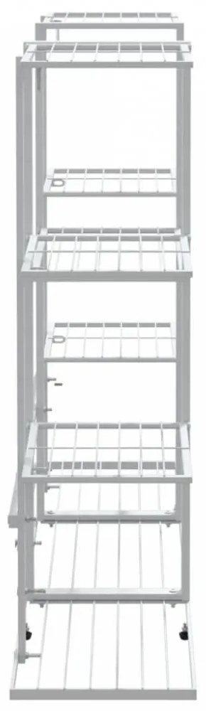 Fehér vas virágtartó állvány 94,5 x 25 x 89 cm