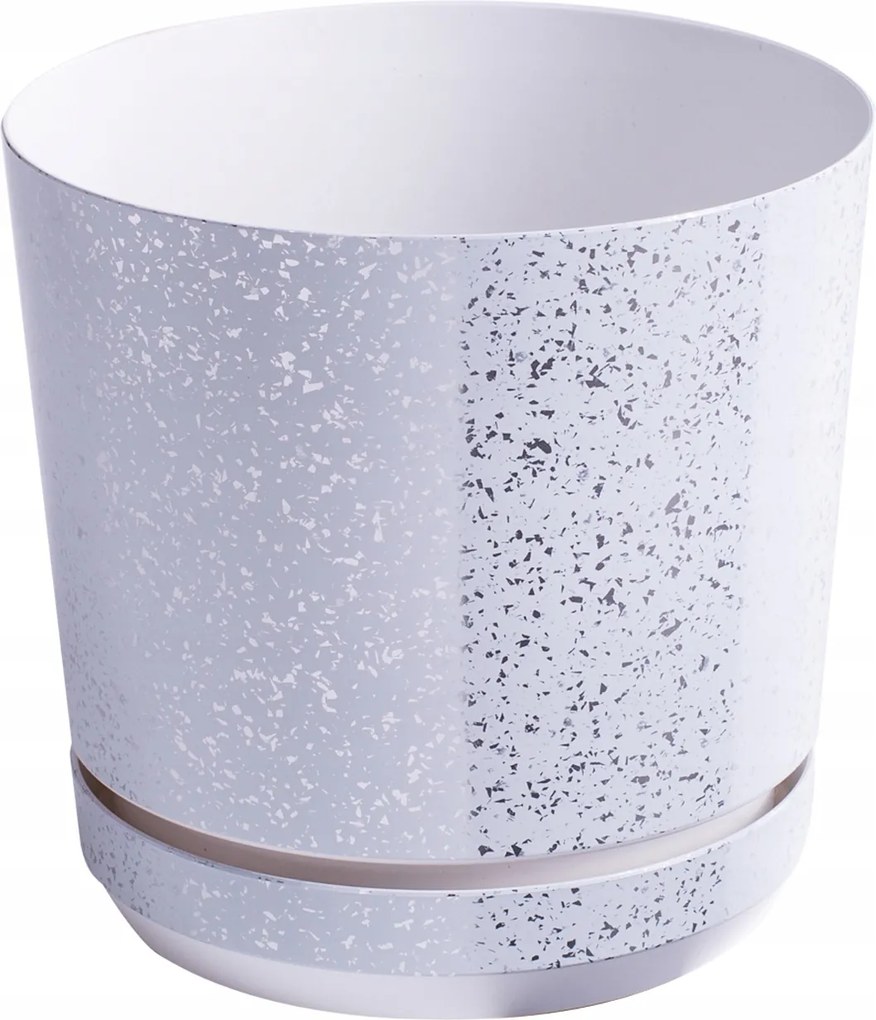 12 cm Fehér Márvány Díszes virágcserép gyógynövénytartóval Skandináv stílus