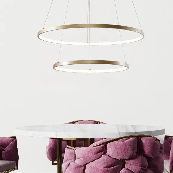 Zuma Line 2023200-GD - LED Csillár zsinóron BRENO LED/60W/230V 3000/4000/6000K