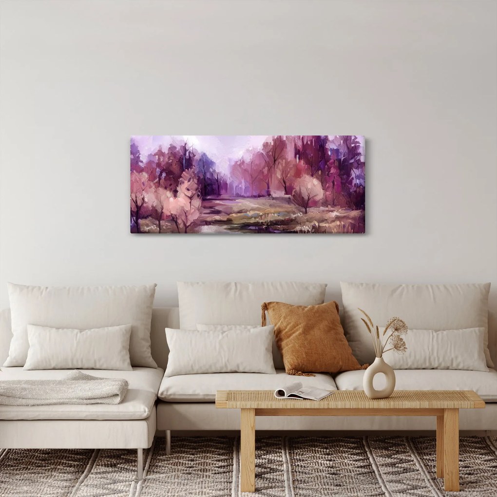 Kép - Őszi tájképfestés (120x50 cm)