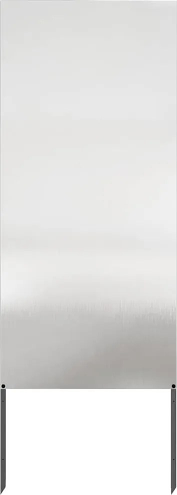 vidaXL Kertvédő vászon Ezüst 50 x 140 cm Rozsdamentes acél