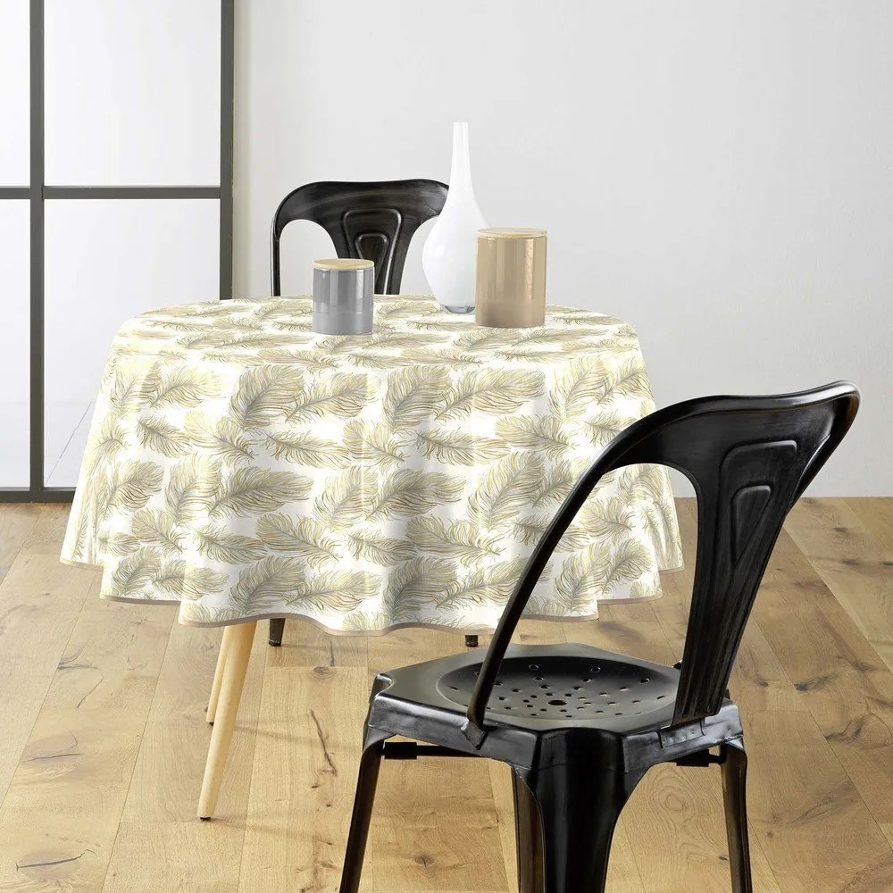 Lemosható asztalterítő ø 160 cm Plumina – douceur d'intérieur